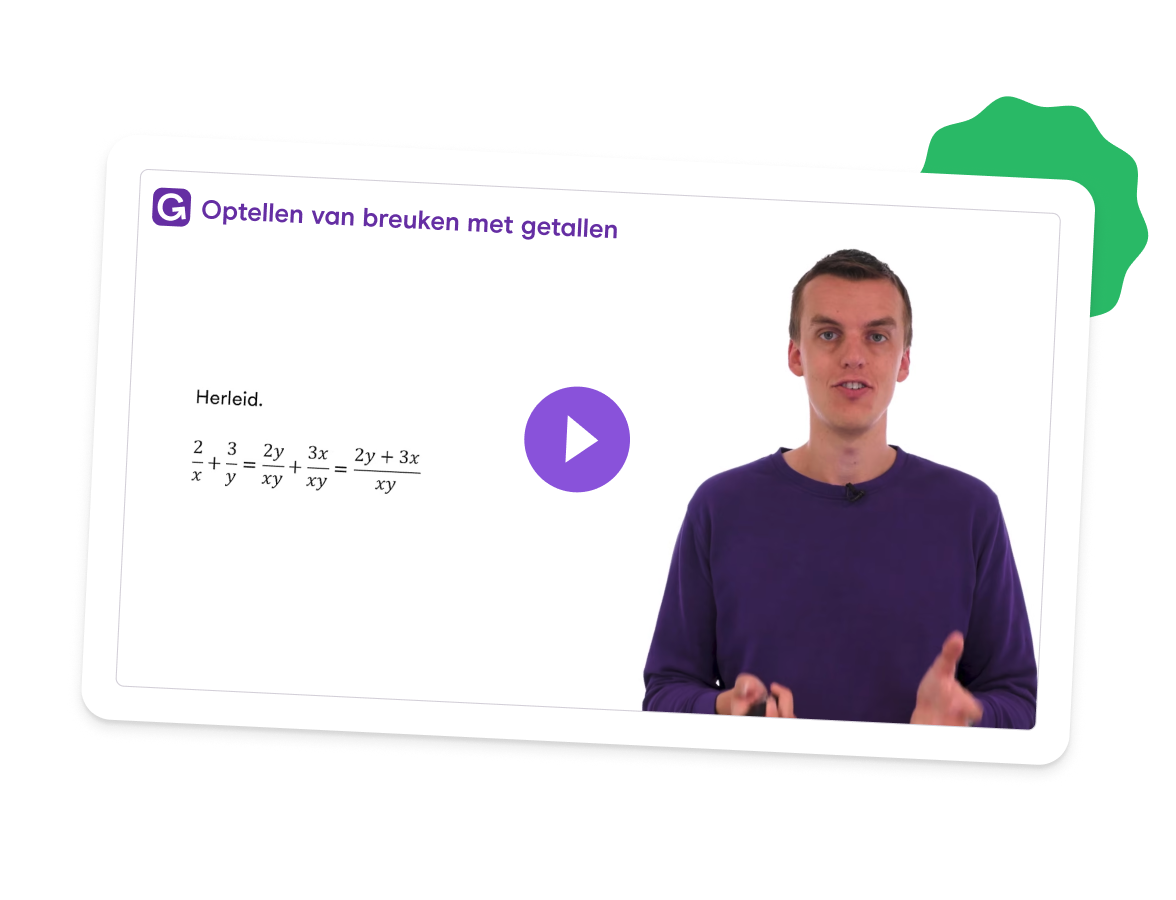 Uitlegvideo van een wiskundedocent