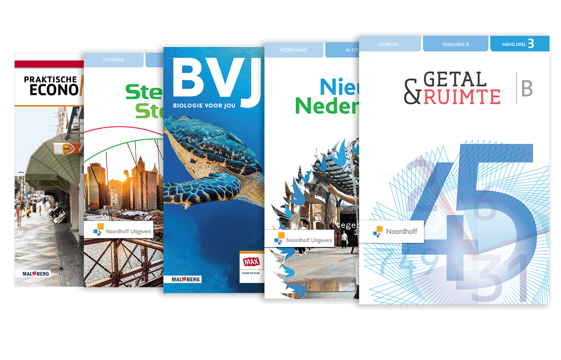 Afbeeldingen van schoolboeken